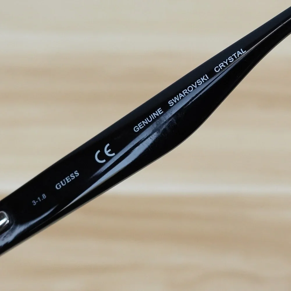 Guess GU2622 Eyeglasses Frame Black Swarovski Crystals 54-16-140
